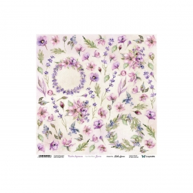 Meadow Impressions - Flowers - papier 30x30cm